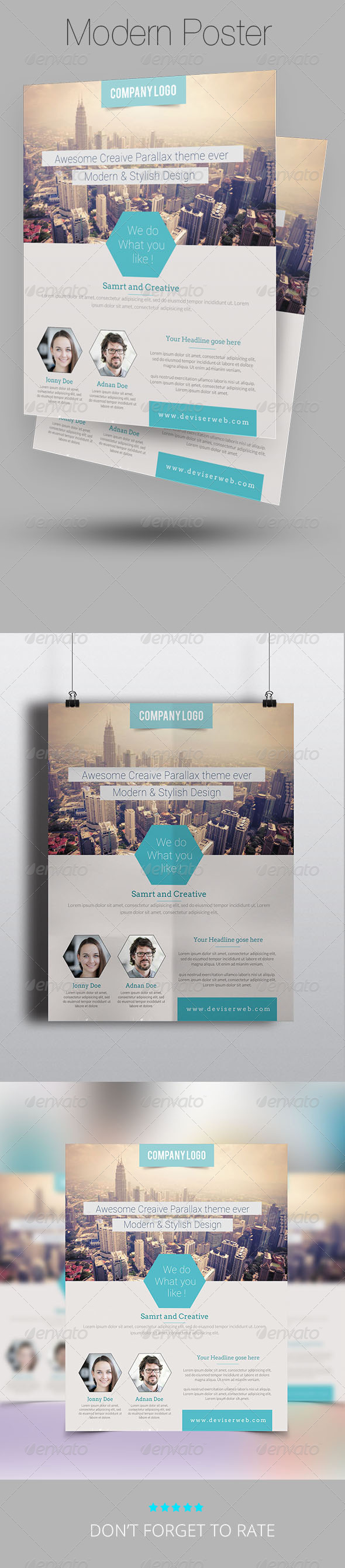 Modern Business Flyer Poster Template Modern Business Flyer Poster Template