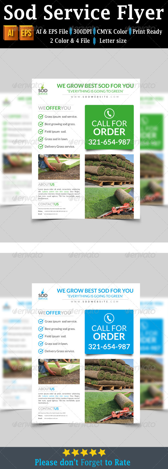 Sod Service Flyer Sod Service Flyer