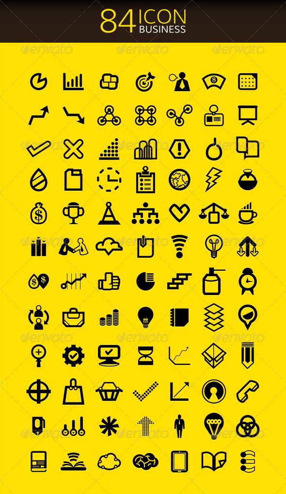 84 Icons Set Business 84 Icons Set Business