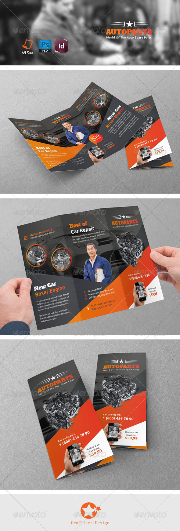 Auto Repair Tri-Fold Templates Auto Repair Tri-Fold Templates