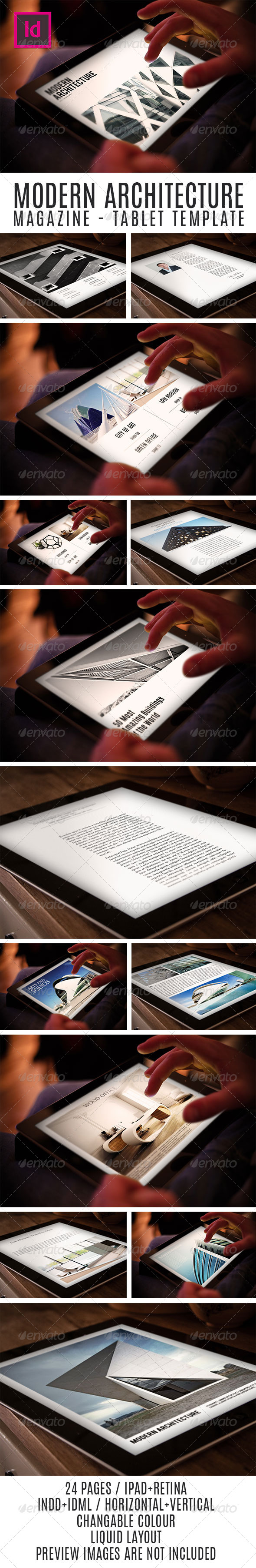 GraphicRiver Tablet Modern Architecture Magazine Template 7806579 GraphicRiver Tablet Modern Architecture Magazine Template 7806579