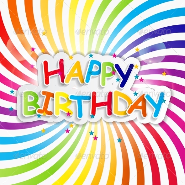 Happy Birthday Card Vector Illustration Happy Birthday Card Vector Illustration