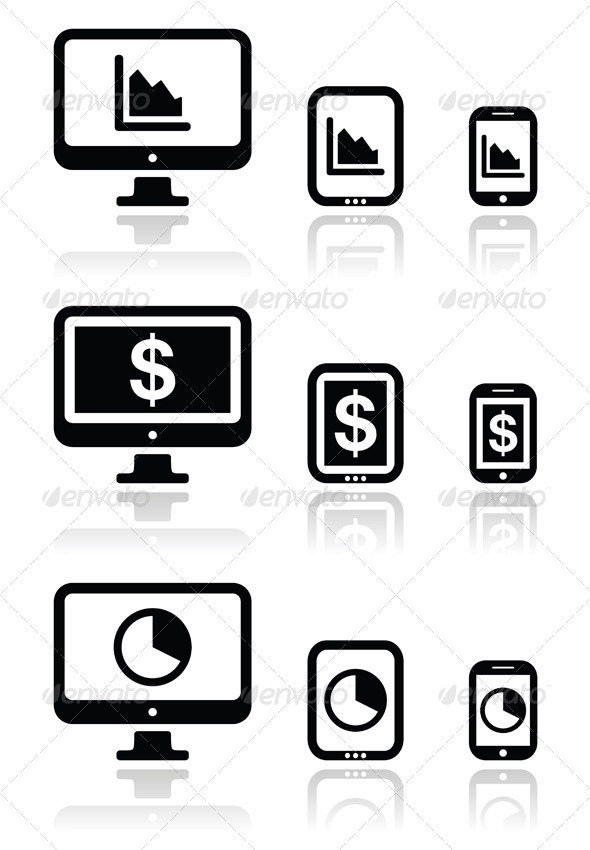 Business Chart on Devices Business Chart on Devices