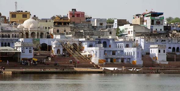 View Of Pushkar Rajasthan India View Of Pushkar Rajasthan India