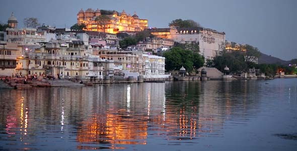 Magnificent View Of Udaipur Rajasthan At Night Magnificent View Of Udaipur Rajasthan At Night