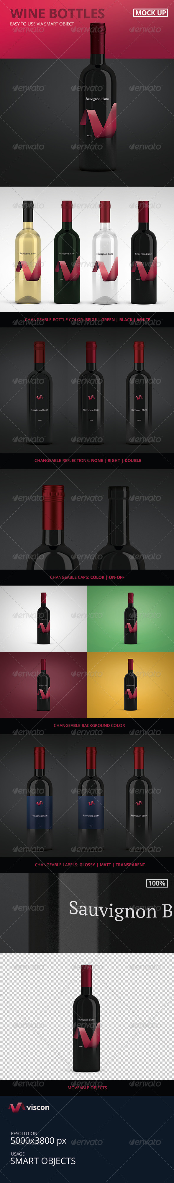 Wine Bottle Mock Up