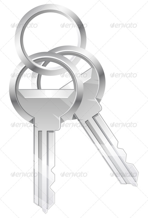 Keys Icon Illustration Keys Icon Illustration