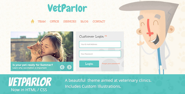 VetParlor - Responsive HTML