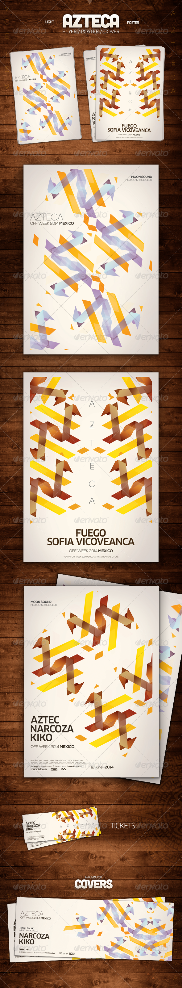Azteca Poster - Clubs & Parties Events