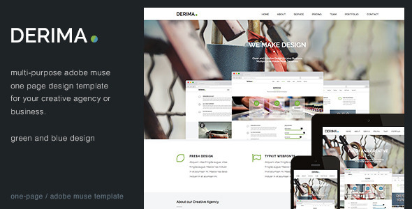 Derima - Creative One Page Multi-Purpose Template