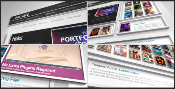 Videohive Portfolio Showcase Videohive Portfolio Showcase