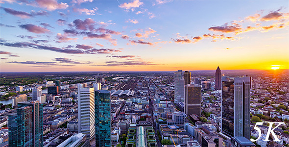 Modern City Skyline Day to Night Modern City Skyline Day to Night