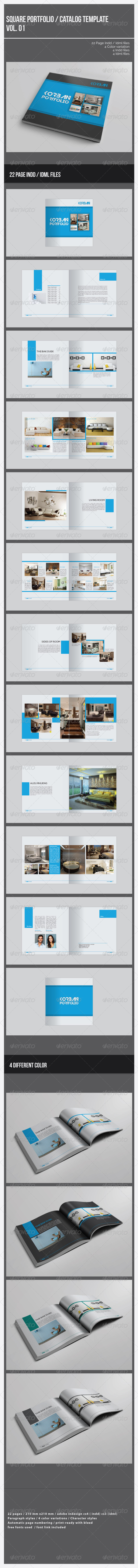 Square Portfolio Catalog Template Square Portfolio Catalog Template