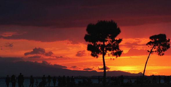 Sunset and People Silhouette 5 Sunset and People Silhouette 5