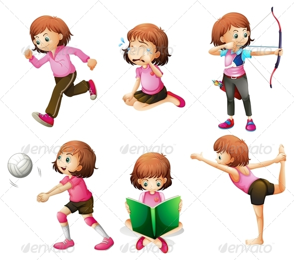 Girl in Six Poses Girl in Six Poses