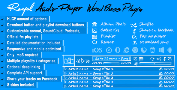 Royal Audio Player WordPress Plugin