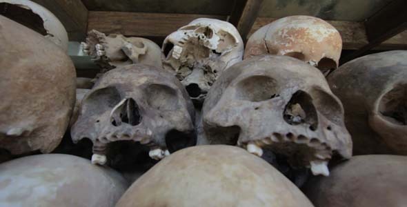 Skulls And Bones In Killing Field Cambodia Skulls And Bones In Killing Field Cambodia