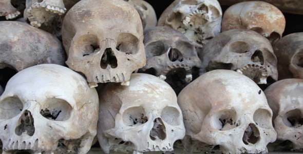 Skulls And Bones In Killing Field Cambodia Skulls And Bones In Killing Field Cambodia