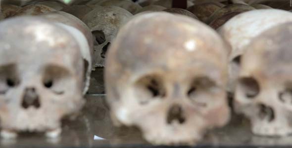 Skulls And Bones In Killing Field Cambodia Skulls And Bones In Killing Field Cambodia