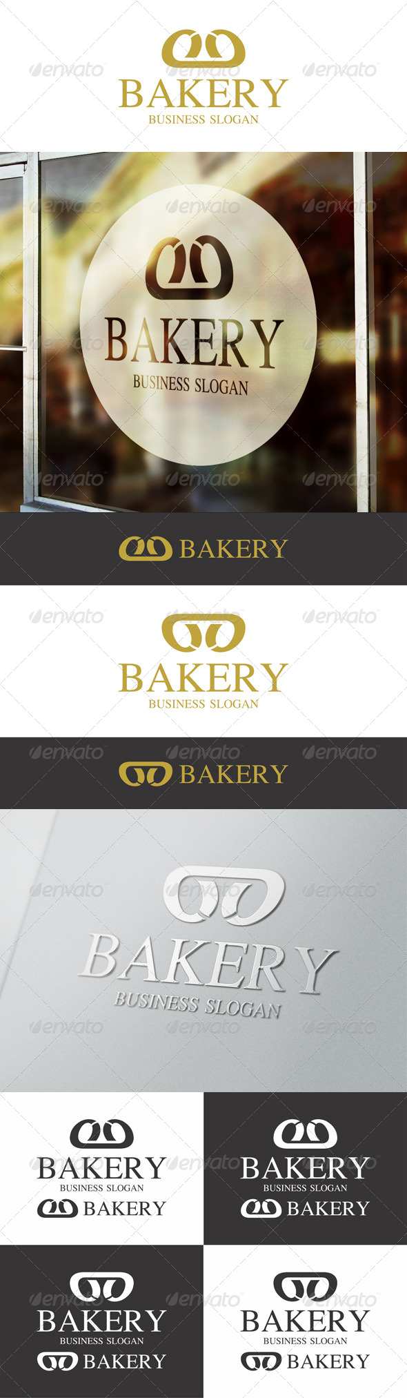 Bakery Bread Logo Template - Symbols Logo Templates