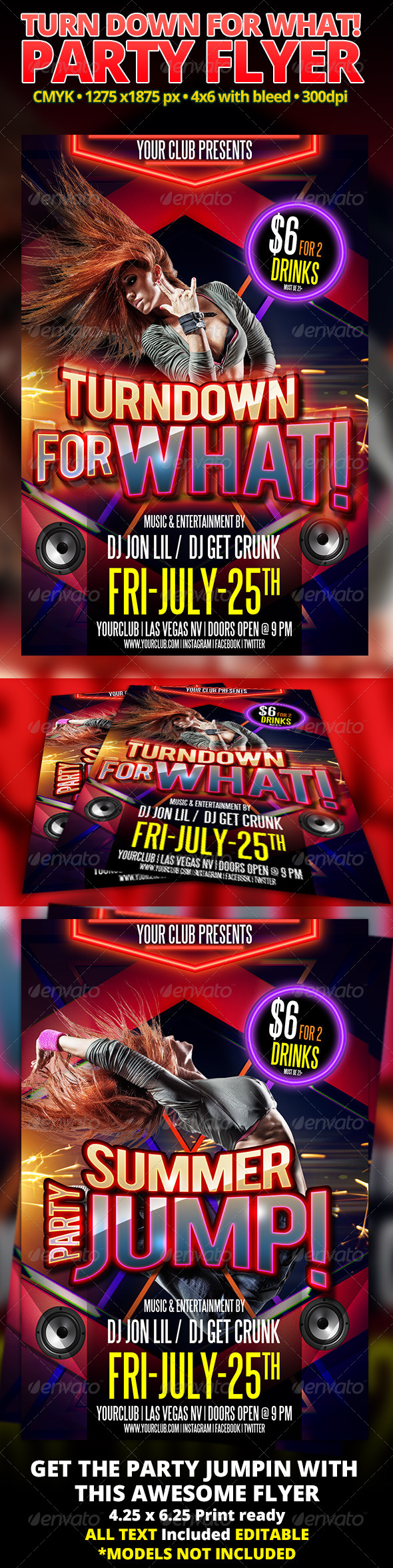 Turn Down For What Party Flyer Turn Down For What Party Flyer