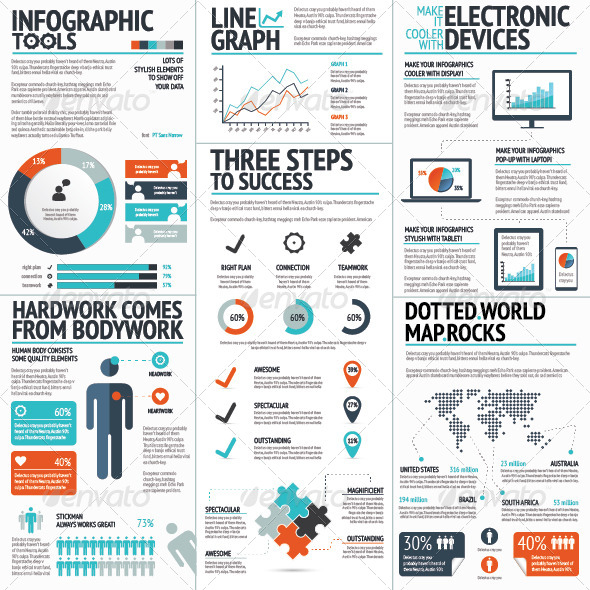 GraphicRiver Big Set of Red & Blue Infographic Vector Elements 7837438 GraphicRiver Big Set of Red & Blue Infographic Vector Elements 7837438