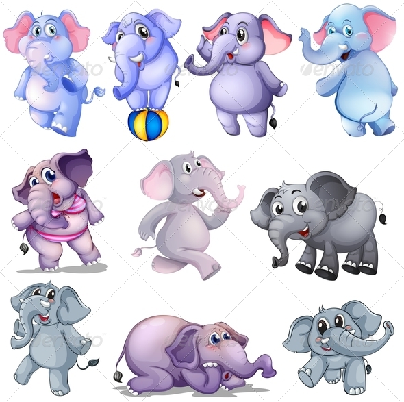 Group of Elephants Group of Elephants