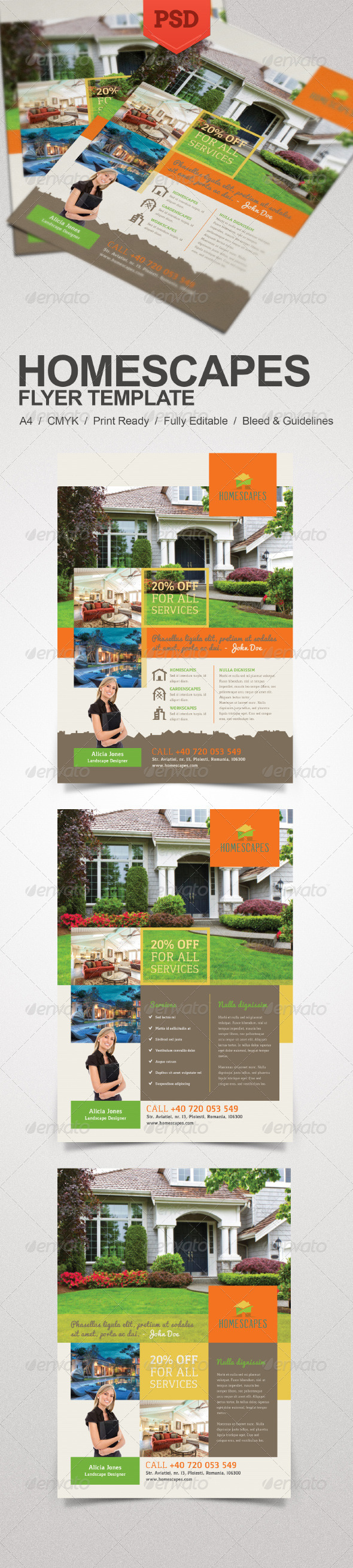 Real Estate and Homescapes Flyer Real Estate and Homescapes Flyer