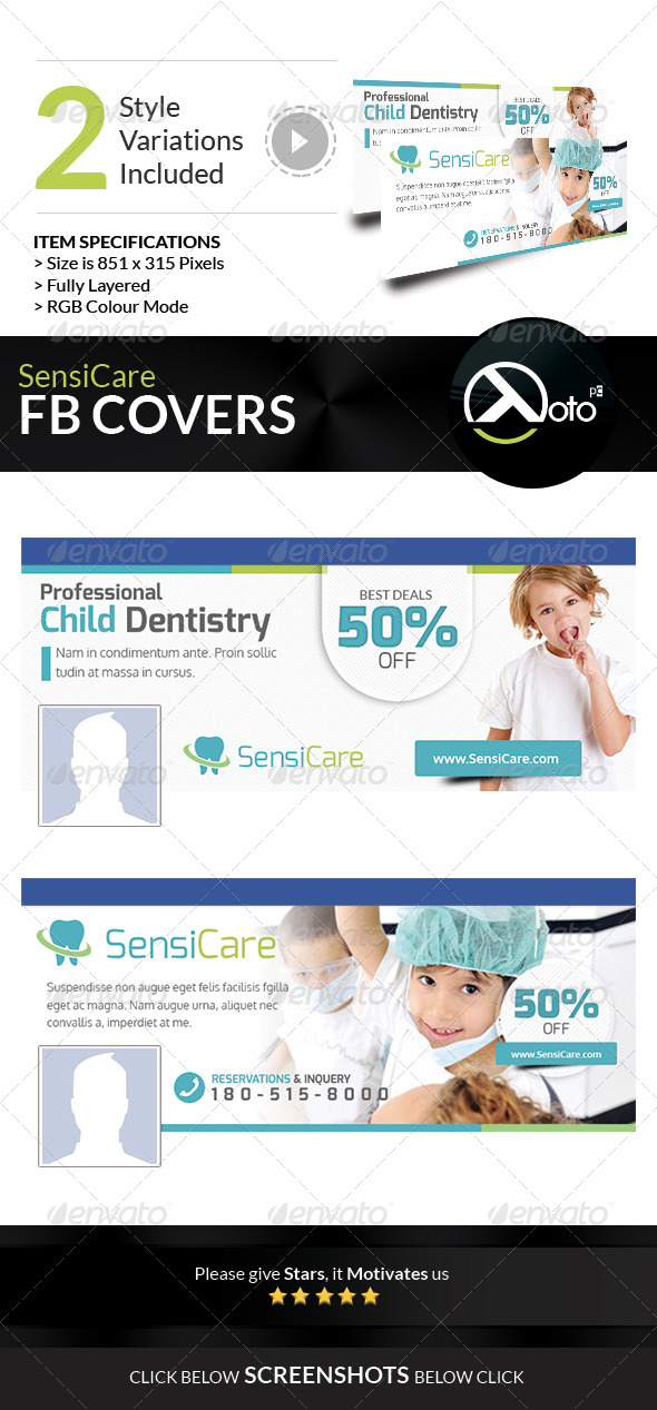 SensiCare Medical Dental Health FB Covers SensiCare Medical Dental Health FB Covers