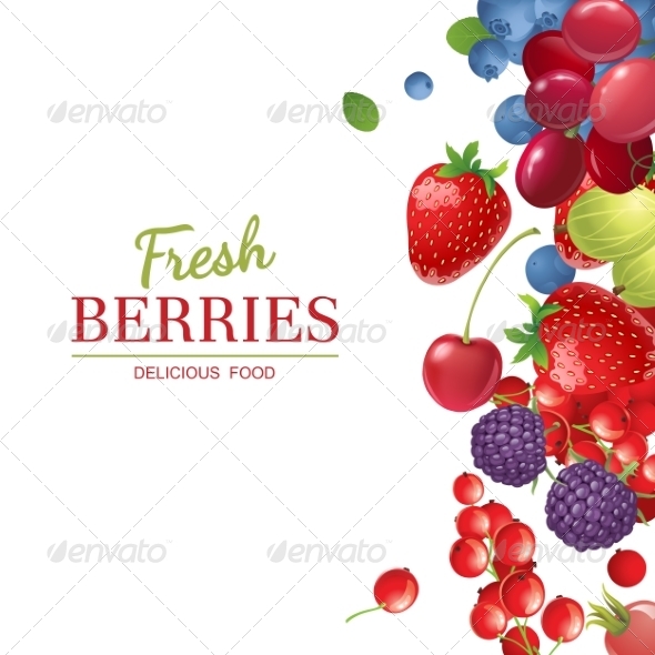Background with Berries Background with Berries