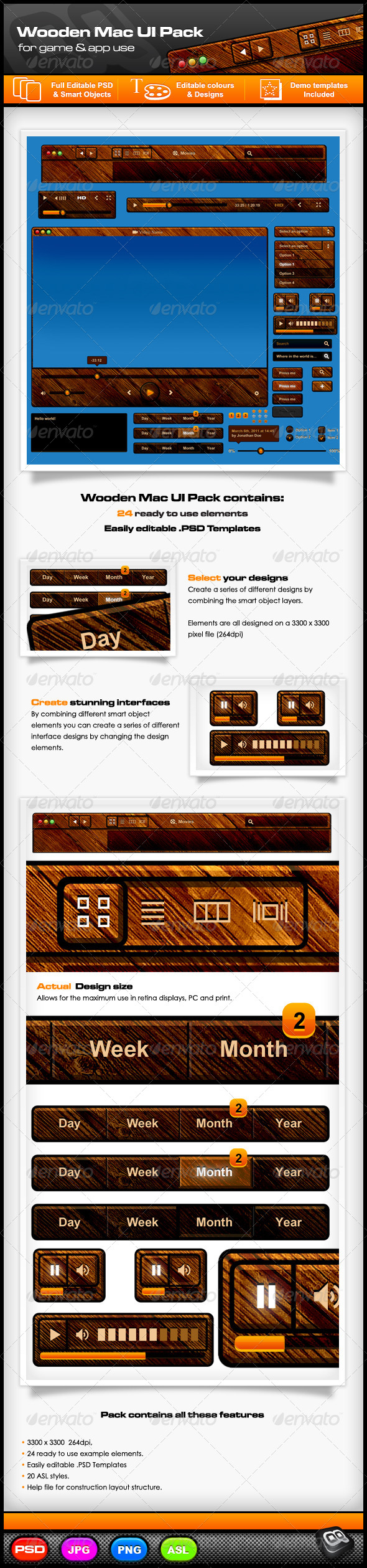 Wooden Mac UI Pack Wooden Mac UI Pack
