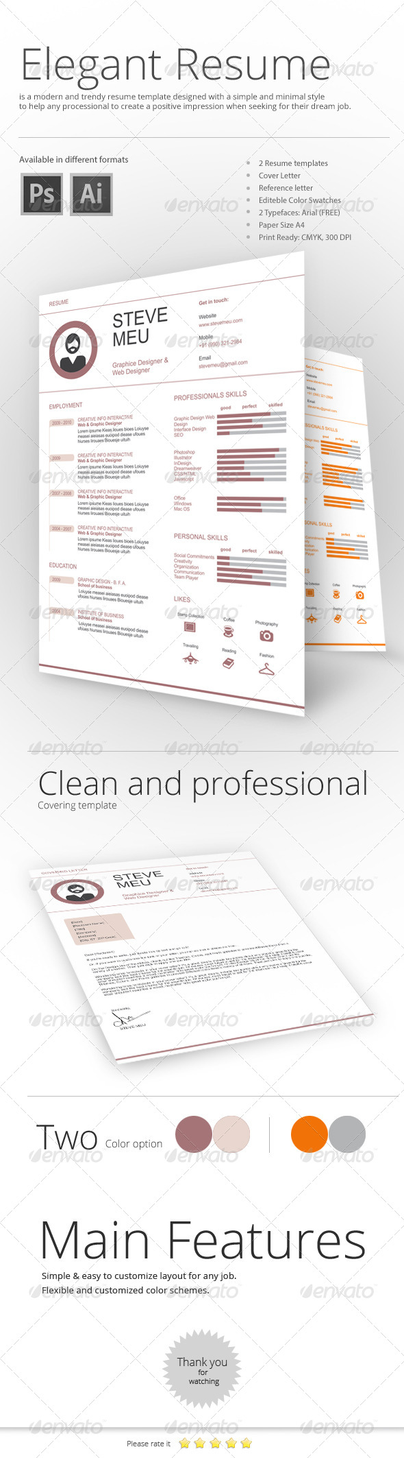 Eye Catching Resume Templates