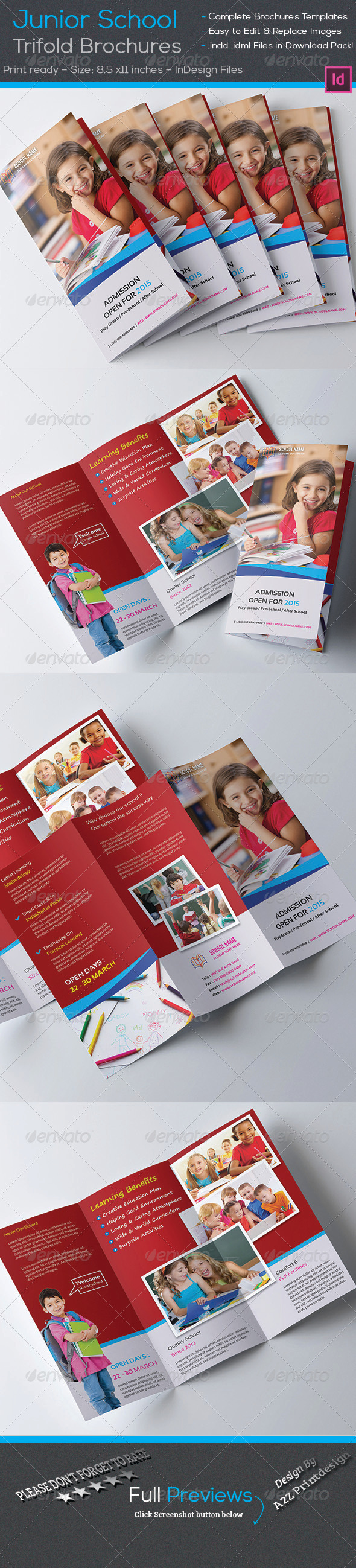 Junior School Trifold Brochures Junior School Trifold Brochures