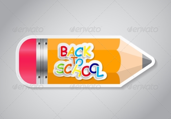 Pencil Sticker Label Illustration Pencil Sticker Label Illustration