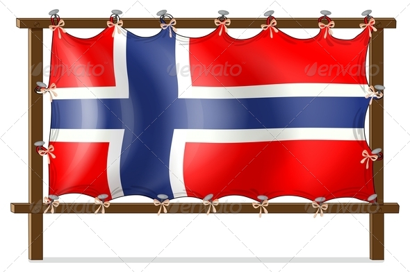 Frame with the flag of Norway