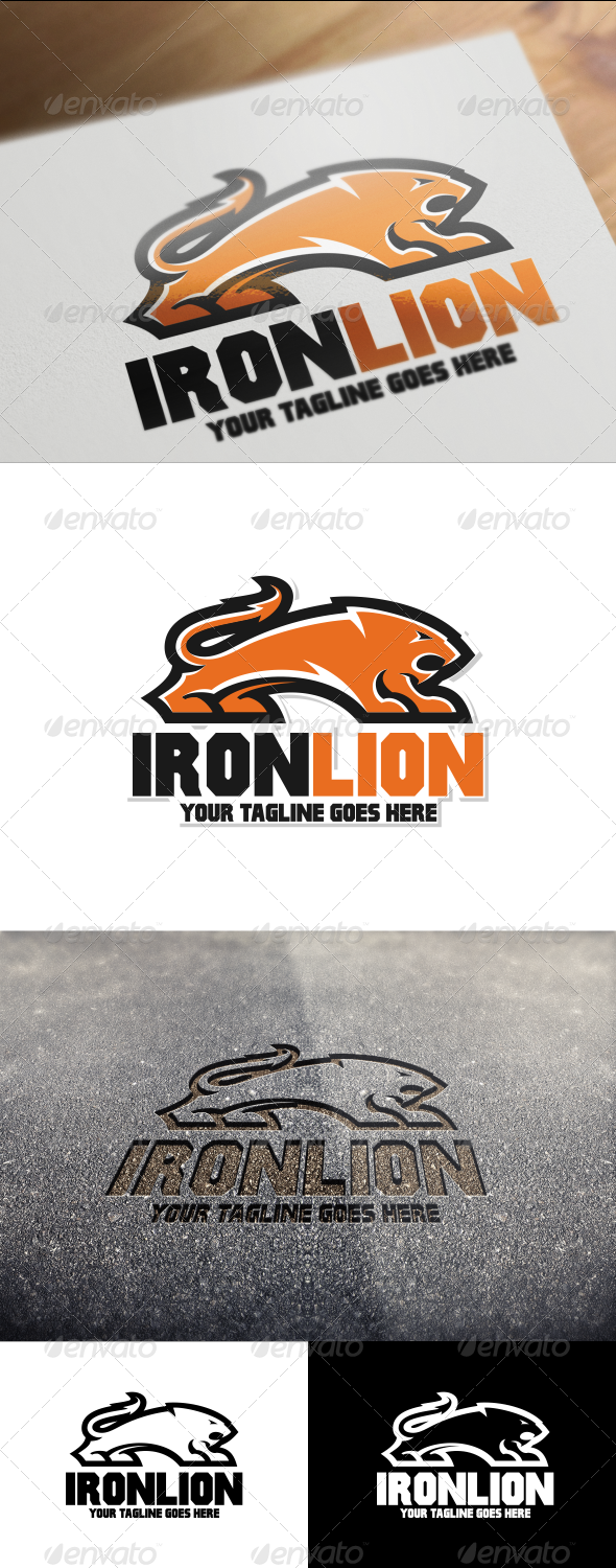 Iron Lion Logo Template
