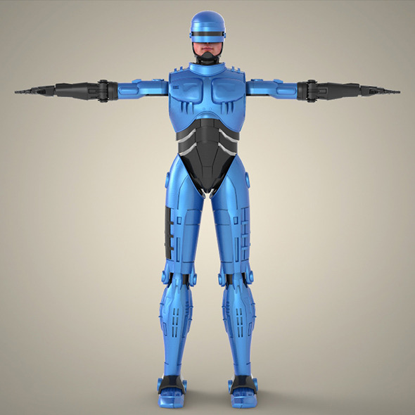 Superhero Robocop - 3DOcean Item for Sale