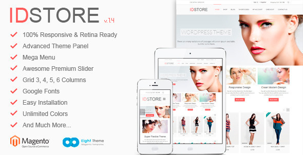 IDStore Responsive Multi-Purpose Magento Theme IDStore Responsive Multi-Purpose Magento Theme