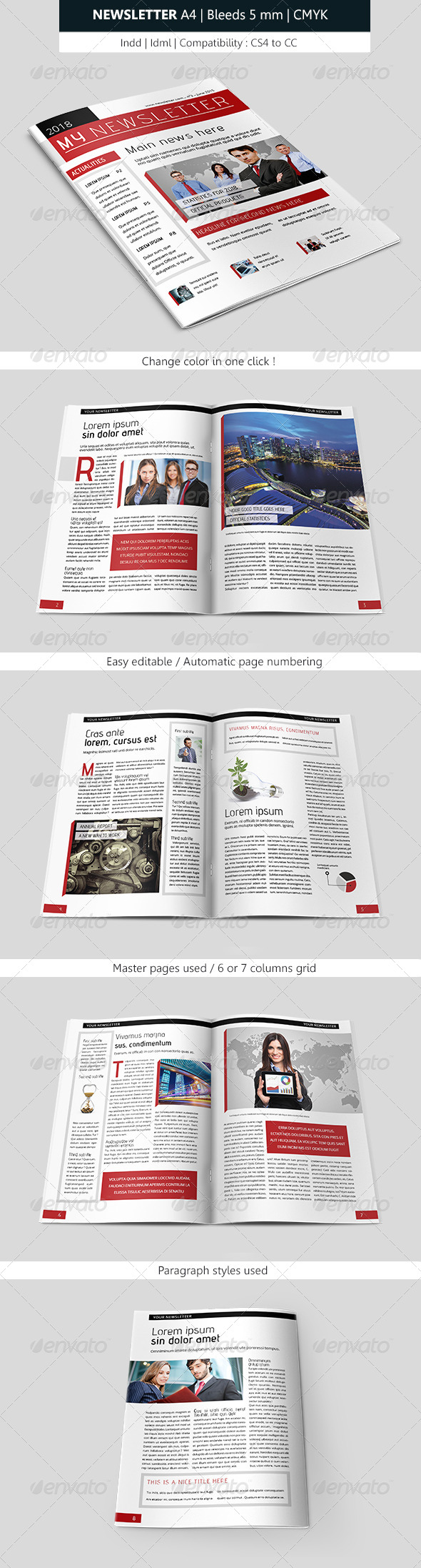 Creative Indesign Newsletter Template Design Creative Indesign Newsletter Template Design