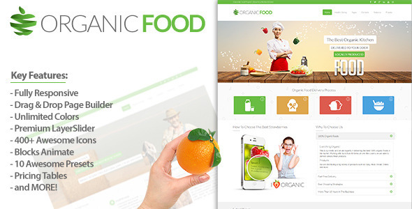 Organic Food - Responsive Drupal Theme