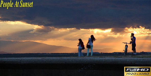 People At Sunset People At Sunset