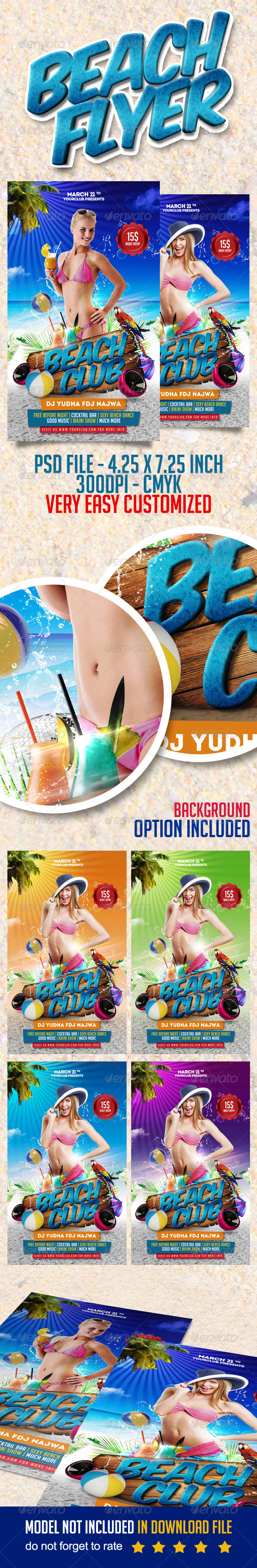 Beach Flyer Template Beach Flyer Template