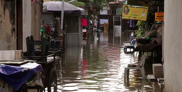 Street Under Flood Street Under Flood