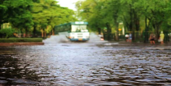 Street Under Flood Street Under Flood