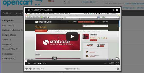 CodeCanyon Adv Opencart Product Videos 7885336 CodeCanyon Adv Opencart Product Videos 7885336