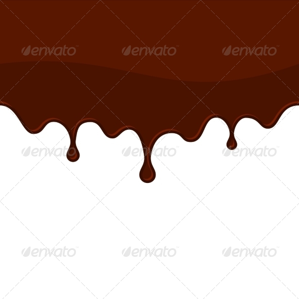 Melted Chocolate or Blood Seamless Drips Melted Chocolate or Blood Seamless Drips