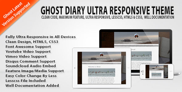 Ghost Diary Ultra Responsive Theme