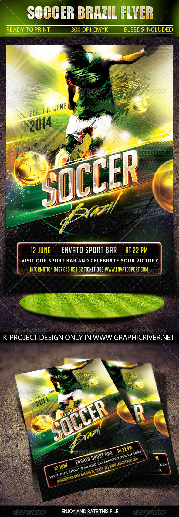 Soccer Brazil Flyer Soccer Brazil Flyer