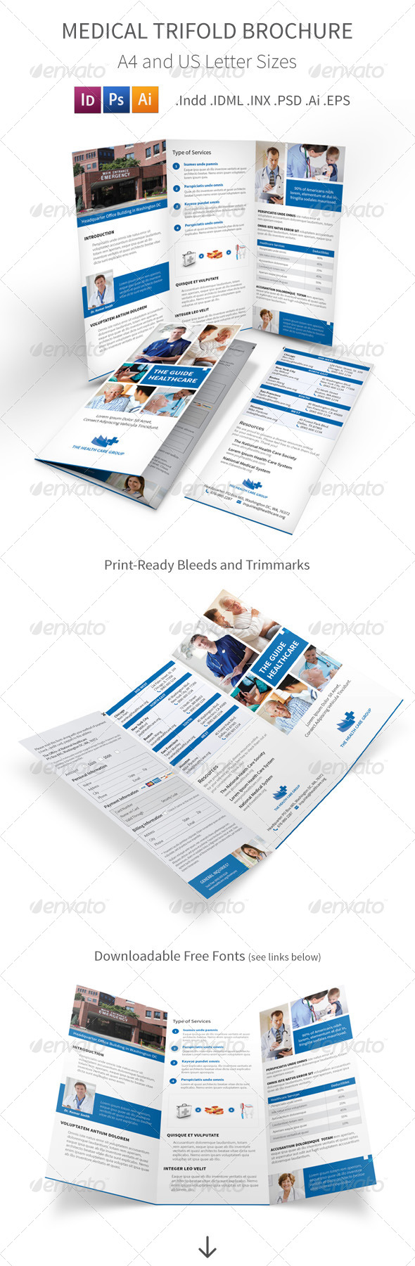 Medical Trifold Brochure Medical Trifold Brochure