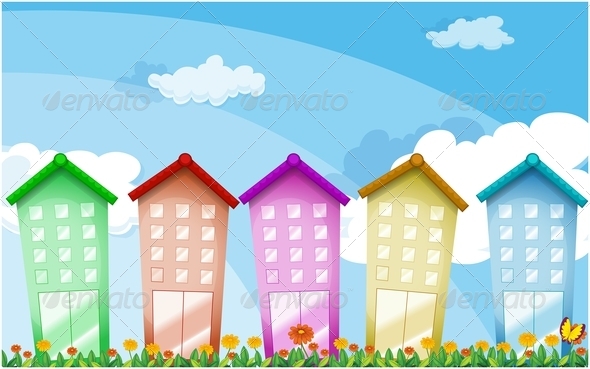 Tall Colorful Buildings Tall Colorful Buildings